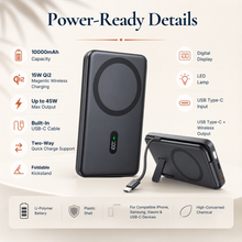 The Power Edit - Magnetic Wireless Power Bank With Kickstand