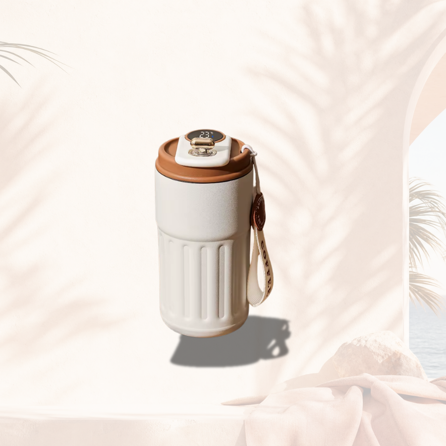 Travel Thermos Cup with Digital LED Temperature Display (450 ML)