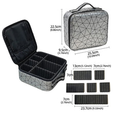 New PU Leather Cosmetic Bag for Women Multi-Functional Portable Travel Storage Makeup Case