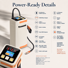 The Voltage Reserve - Laptop Power Bank (50000mAh, 100W)