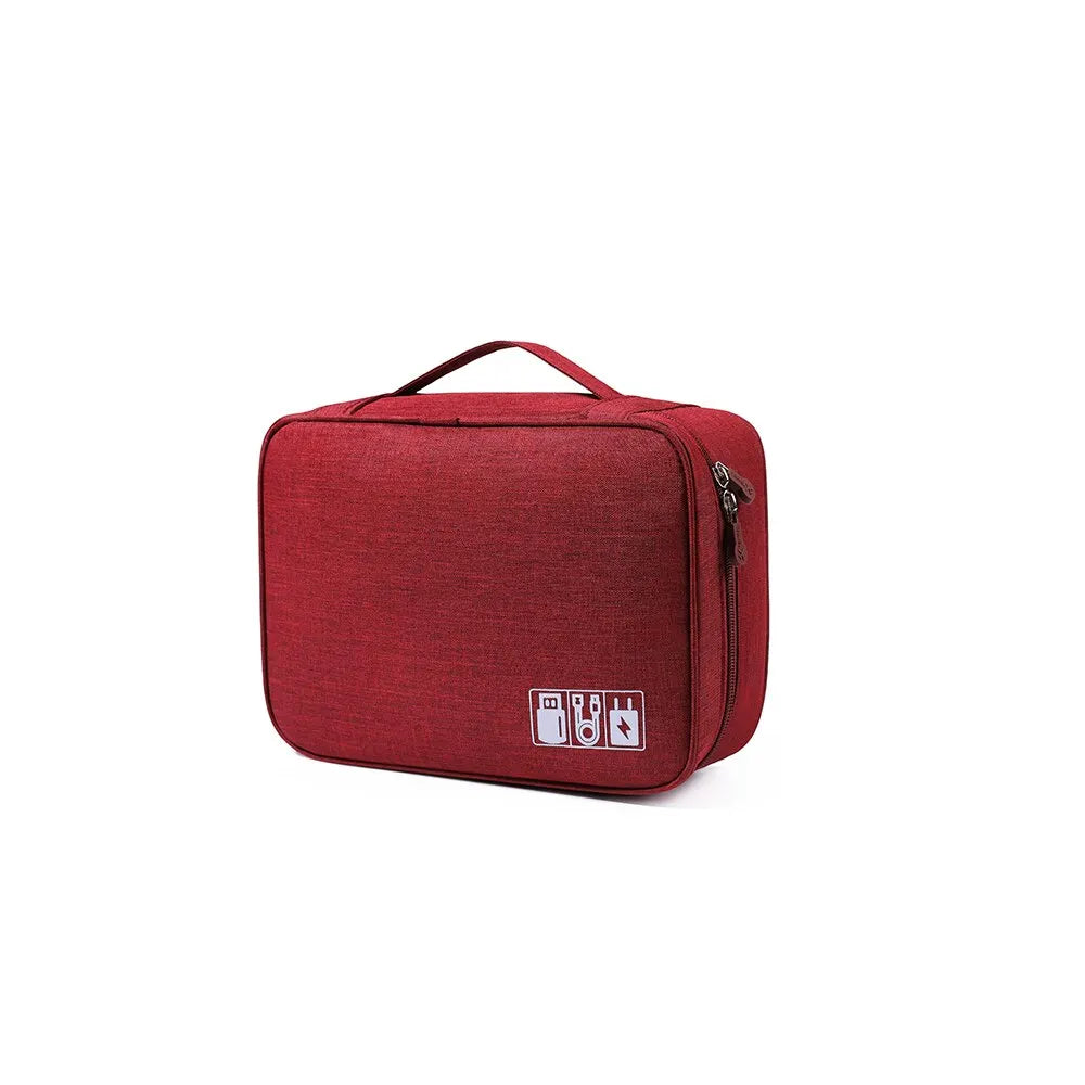 The Jetset Tech Pouch - Waterproof Travel Cable Organizer Bag