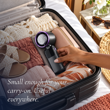 Turbo Cooling Handheld Fan 350000 RPM Mini USB Rechargeable Folding Fan 5 Speeds Portable for Outdoor Travel Office Camp