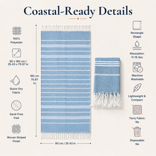 The Beach Lounge Wrap - Sand Free Quick Dry Beach Towel