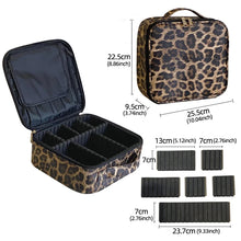 New PU Leather Cosmetic Bag for Women Multi-Functional Portable Travel Storage Makeup Case