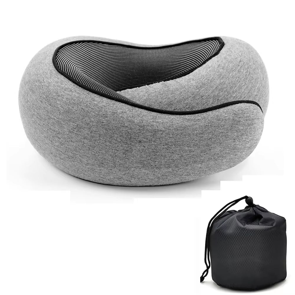 Ergonomic 360 Memory Foam Neck Pillow for Travel
