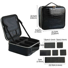New PU Leather Cosmetic Bag for Women Multi-Functional Portable Travel Storage Makeup Case